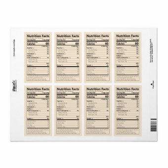 New Single-Ingredient Sugar Nutrition Facts Label | Zazzle