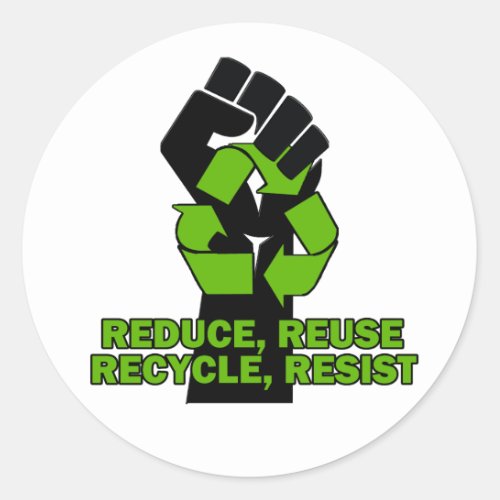 New Slogan Earth Day Classic Round Sticker
