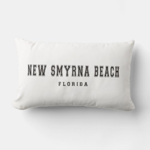 New Smyrna Beach Florida Lumbar Pillow