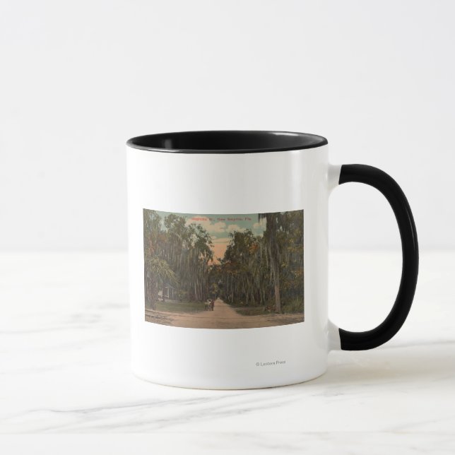 New Smyrna, Florida - View of Magnolia Mug (Right)