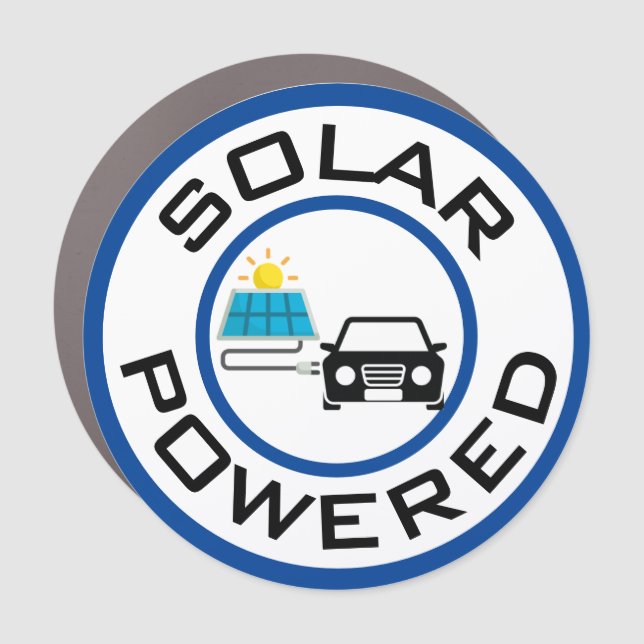 *NEW* Solar Powered Car Magnet (Front)