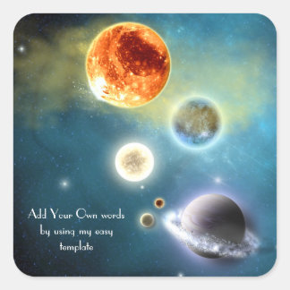 New solar system Sticker