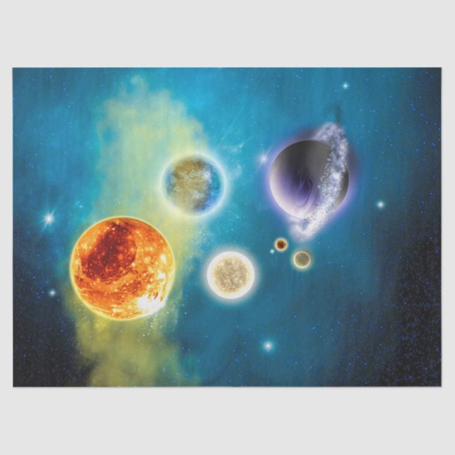 New Solar System Tissue Paper (Front)