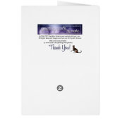 New Song Spring Season Blue Green Flower Card (Back)