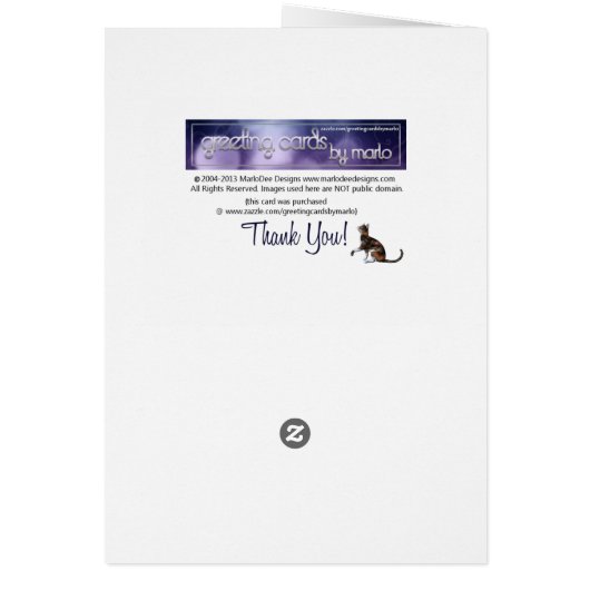 New Song Spring Season Blue Green Flower Card (Back)