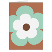 New Song Spring Season Blue Green Flower Card (Front)
