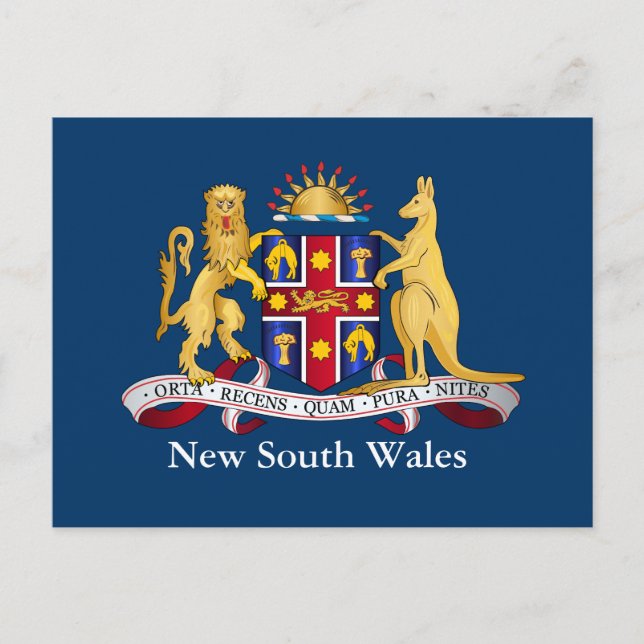 New South Wales coat of arms Postcard (Front)