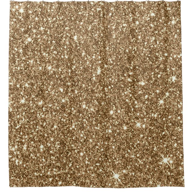 New Sparkling Glitter Print H Shower Curtain (Front)