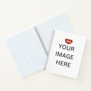 NEW! Spiral Notebook 8.5"x11" Graph - Gray Spiral