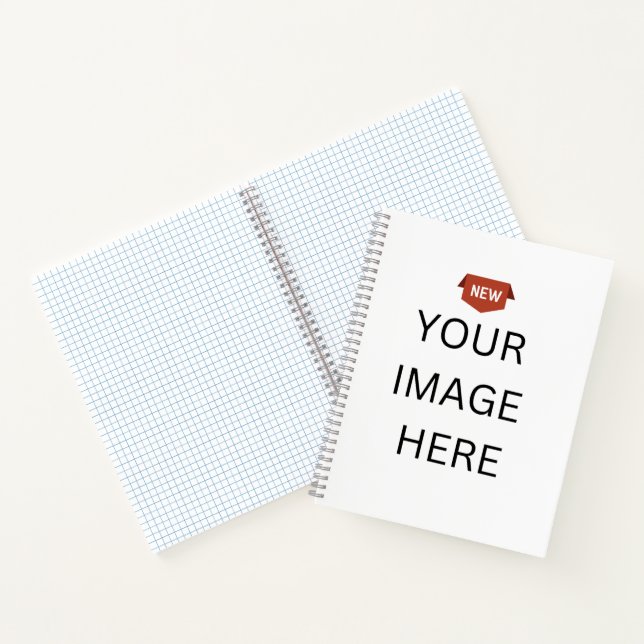 NEW! Spiral Notebook 8.5"x11" Graph - Gray Spiral (Inside)