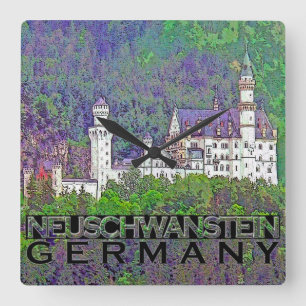 new square wall clock