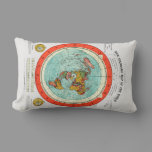 New Standard Map of the World Flat Earth Earther Lumbar Pillow