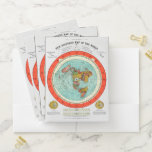 New Standard Map of the World Flat Earth Earther Pocket Folder