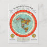 New Standard Map of the World Flat Earth Earther Postcard