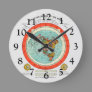 New Standard Map of the World Flat Earth Earther Round Clock