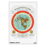 New Standard Map of the World Flat Earth Earther Wall Sticker