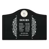 NEW! Store Hours - Crest Small Room Sign - Custom