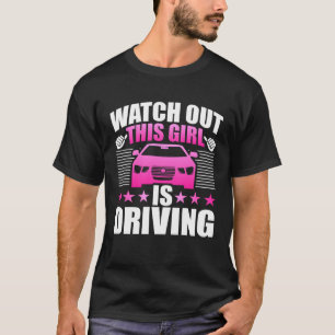 New Student Driver For Teen Girl Women Learning To T-Shirt