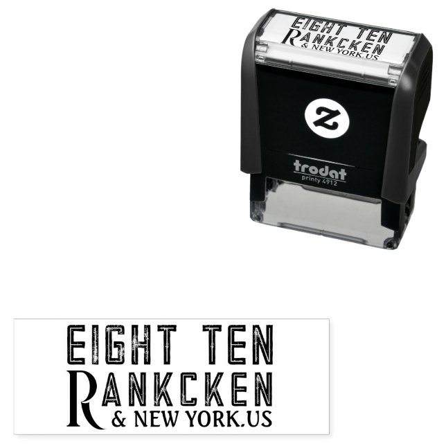 New style Typography  Self-inking Stamp (In Situ)