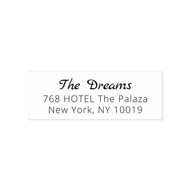 NEW Stylish Script Return Address  Self-inking Sta Stamp (Design)