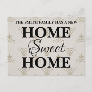 New Sweet Home Moving Announcement Postcard