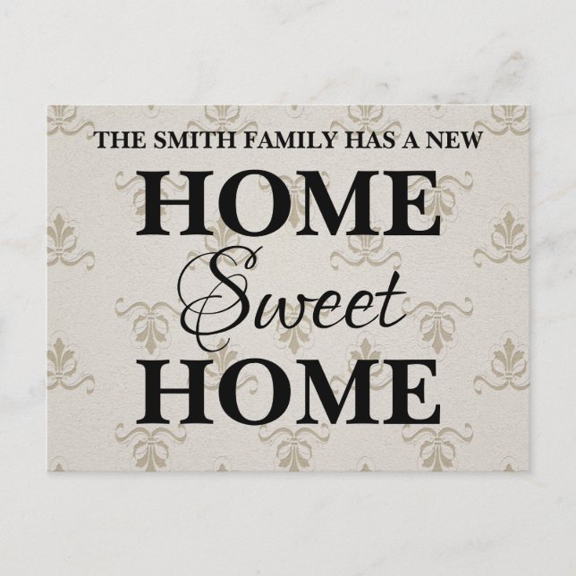 New Sweet Home Moving Announcement Postcard (Front)