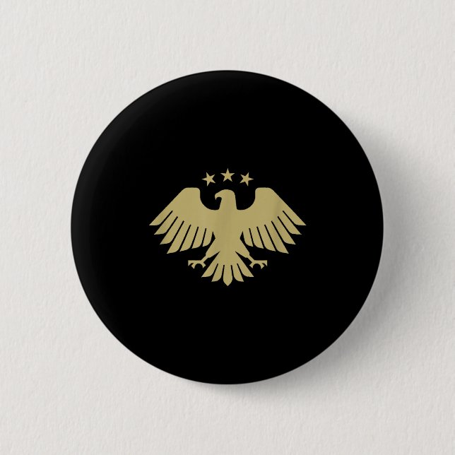 New Syrian Eagle  Button (Front)