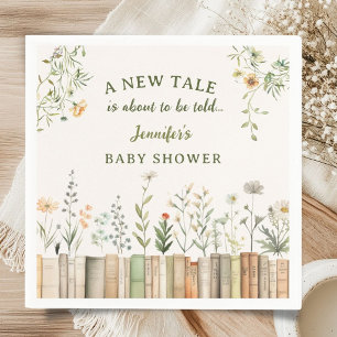 New Tale Library Baby Shower Gender Neutral Napkins