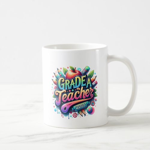 New Teacher Graduation Gift Grade A Teacher  Coffee Mug