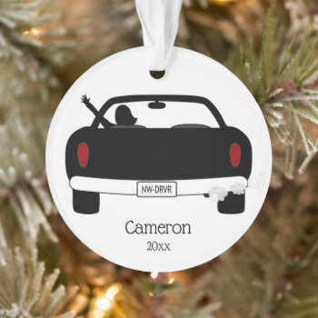 New Teen Driver Ornament by NightOwlsMenagerie at Zazzle