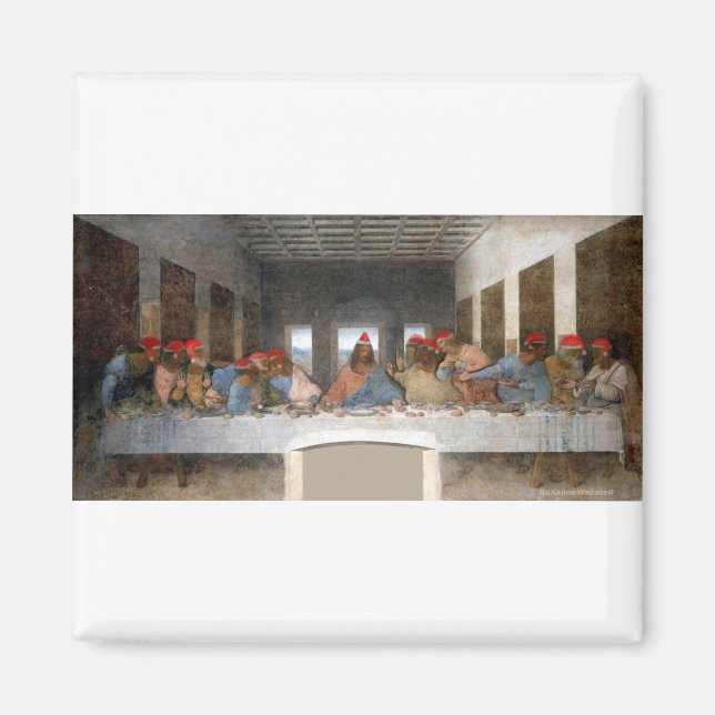 NEW! The Black Supper Christmas Magnet (Front)