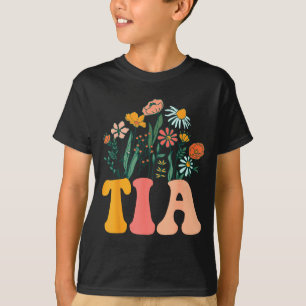 New Tia Wildflower First Birthday & Baby Showe T-Shirt