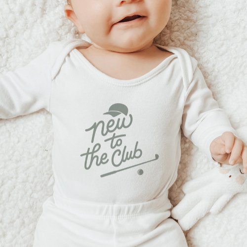 New to the Club Golf Baby Bodysuit