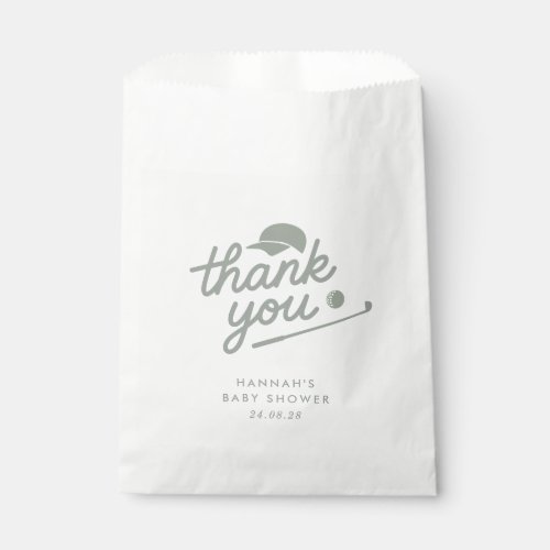 New to the Club Golf Baby Shower Favor Bag