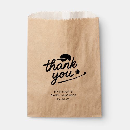 New to the Club Golf Baby Shower Favor Bag
