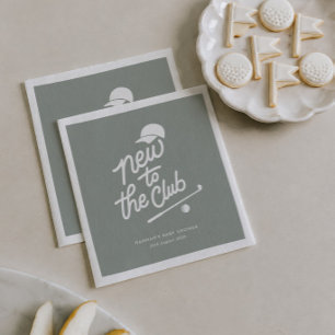 New to the Club Golf Baby Shower Napkins