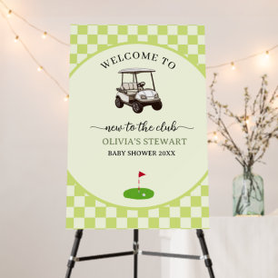 new to the club golf Baby shower welcome Foam Board