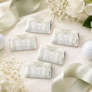 New To The Club Olive Green Golf Baby Shower Hershey's Miniatures