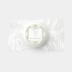 New To The Club Olive Green Golf Baby Shower Life Saver® Mints