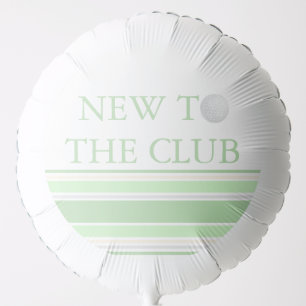 New To The Club Preppy Baby Shower Balloon