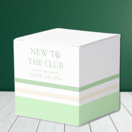 New To The Club Preppy Baby Shower Favor Boxes
