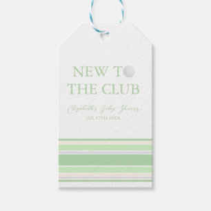 New To The Club Preppy Baby Shower Gift Tags