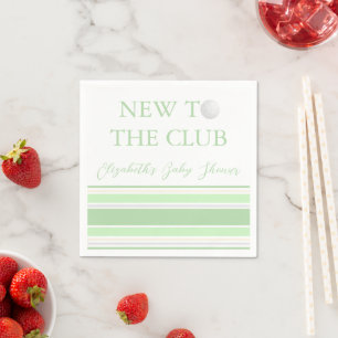 New To The Club Preppy Baby Shower Napkins