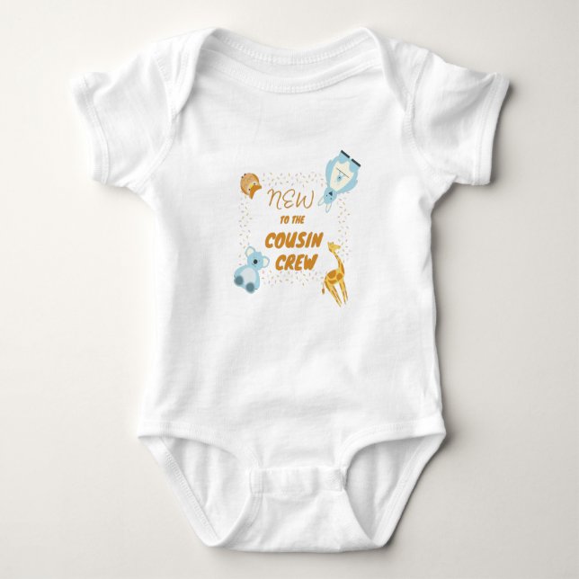 New to the Cousin Crew babysuit Baby Bodysuit (Front)