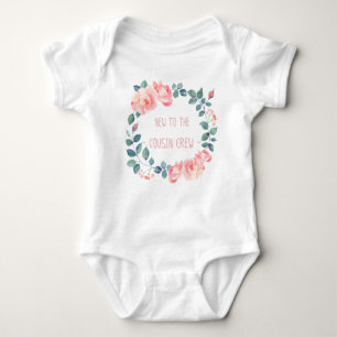 New To The Cousin Crew flora baby bodysuit