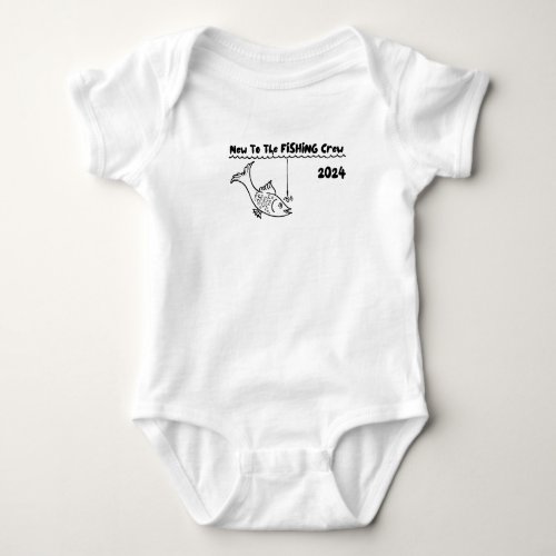 New to the crew infant baby shower gift baby bodysuit