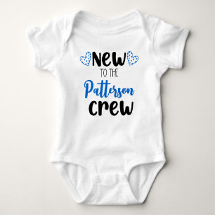 New to the Crew Personalized  Baby Bodysuit