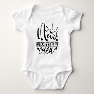 New To The Crew Pregnancy Reveal Baby Bodysuit
