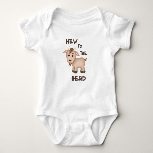 New To The Herd Baby Bodysuit  (Front)