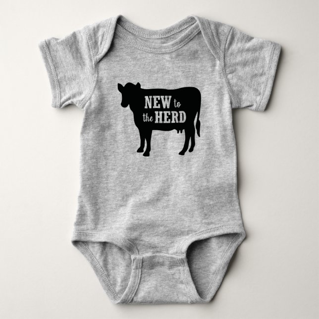 New to the Herd Baby Bodysuit (Front)